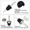 Steel Tapered Liquor Pourer Wine oil Bottle Stopper pour Spout T0G7