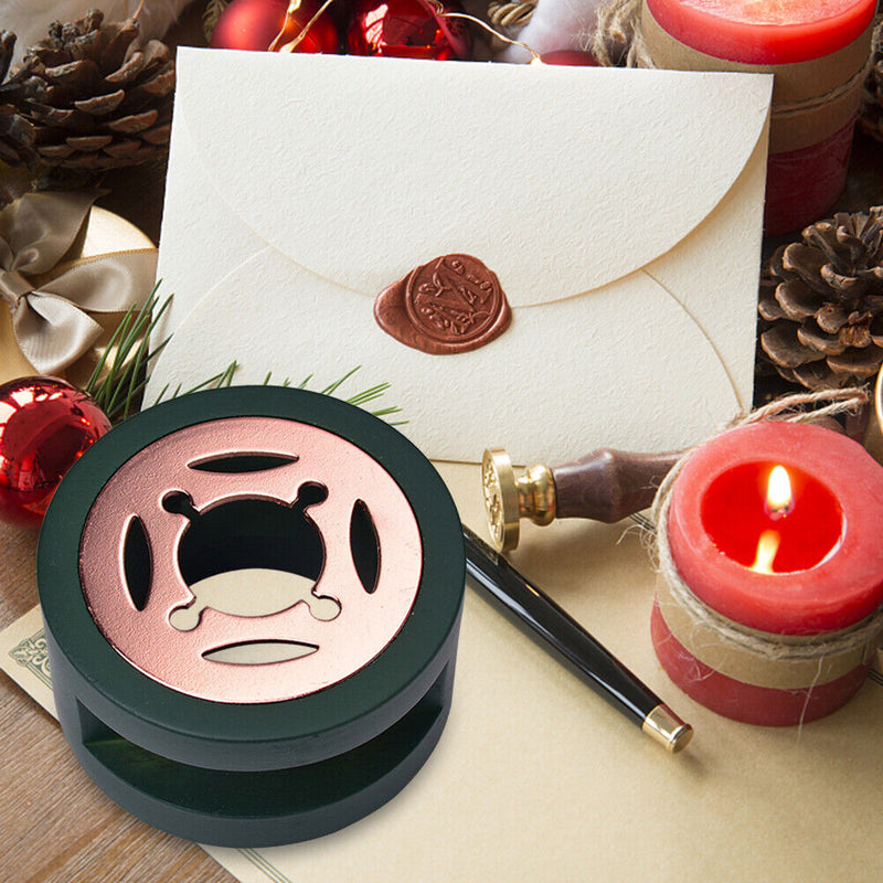 Retro Sealing Wax Furnace Solid Wood Fire Paint Wax Seal Stamp Stick Stove Po