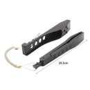 Fishing Tongs Gripper Portable Fishing Clip Grabber with Lanyard (Black) Newly