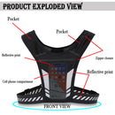Cycling Vest Unisex Lightweight Running Chest Bag Elastic Tank Top for Men Women