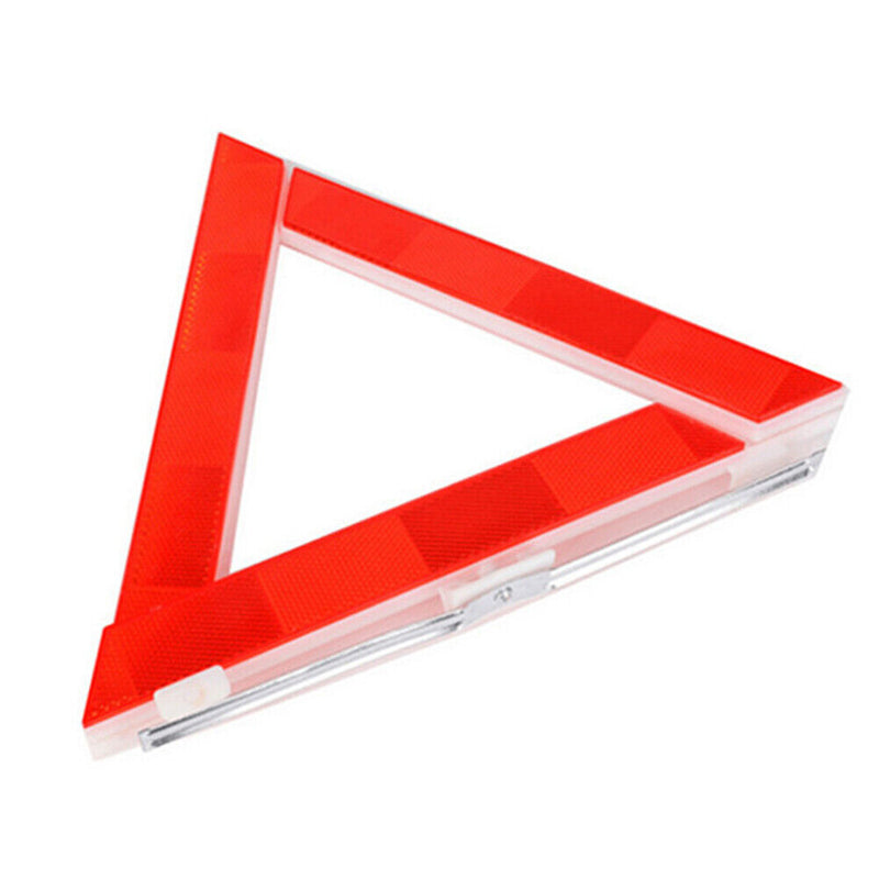 Road Safety Car Emergency Breakdown Triangle Reflective Red Warning Sign Newly