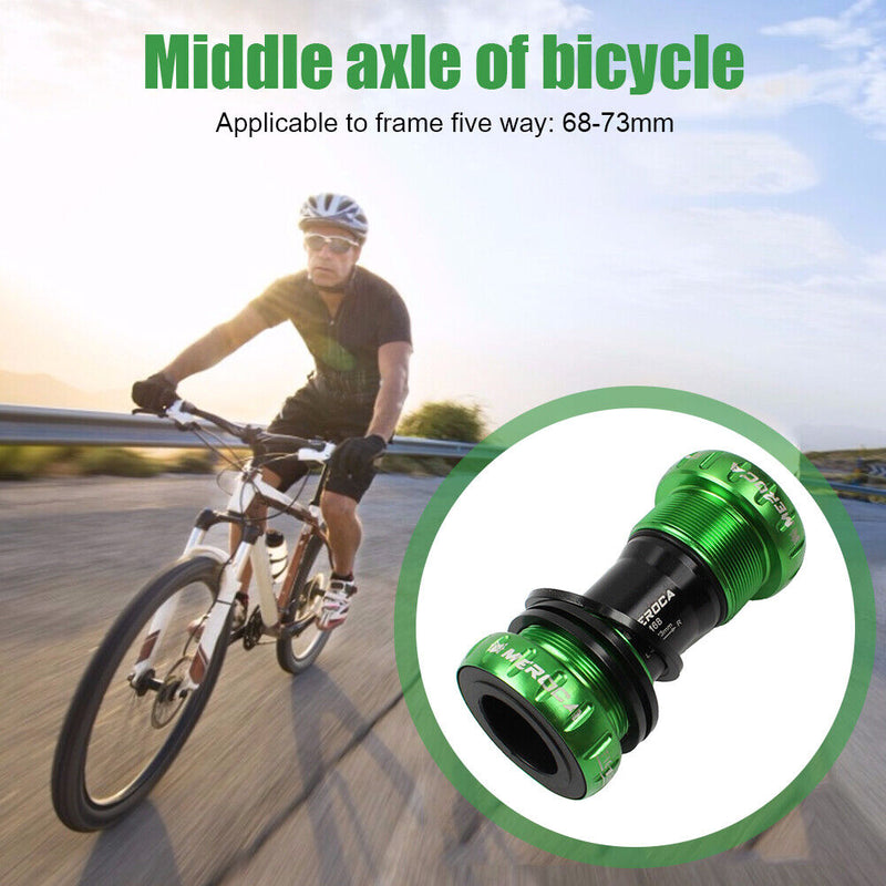 Bicycle BB Bottom Braces Thread Screw-in Road Bike Aluminum Alloy Axis Parts