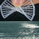1Card (100Pcs) Clear Hair Rig Fishing Boilie Stops Stops Bait Dumbell.ca M7D9