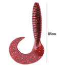 3pcs 8.5 cm U-Shaped Artificial Soft Lure Wobbler Bait Fishing Tackle(SC005