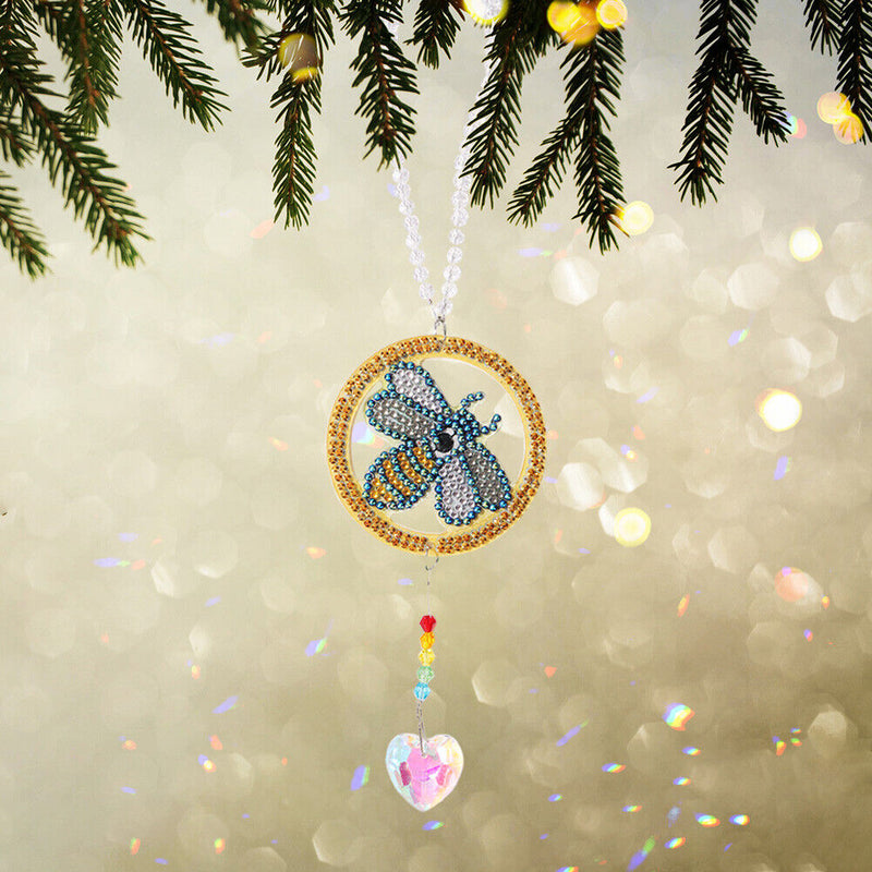 Bird Owl Butterfly Prism Pendant DIY Diamond Painting Window Car Crystal Hanging