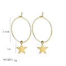 Boho Party Bohemia Hip Hop Dangle Drop Star Hoop Earrings Ear Stud Large Circle