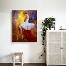 Ballet Girl Oil Paint By Numbers Kits Canvas DIY Hand Painted Wall Picture