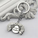 Fashion Flower Women Pendant Sunflower Keychain Car Keyring You Are My Sunshine