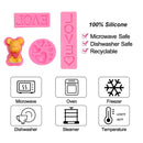 Fondant Moulds 4 Piece Fondant Jelly Foam Dessert Cake Topper Making Molds