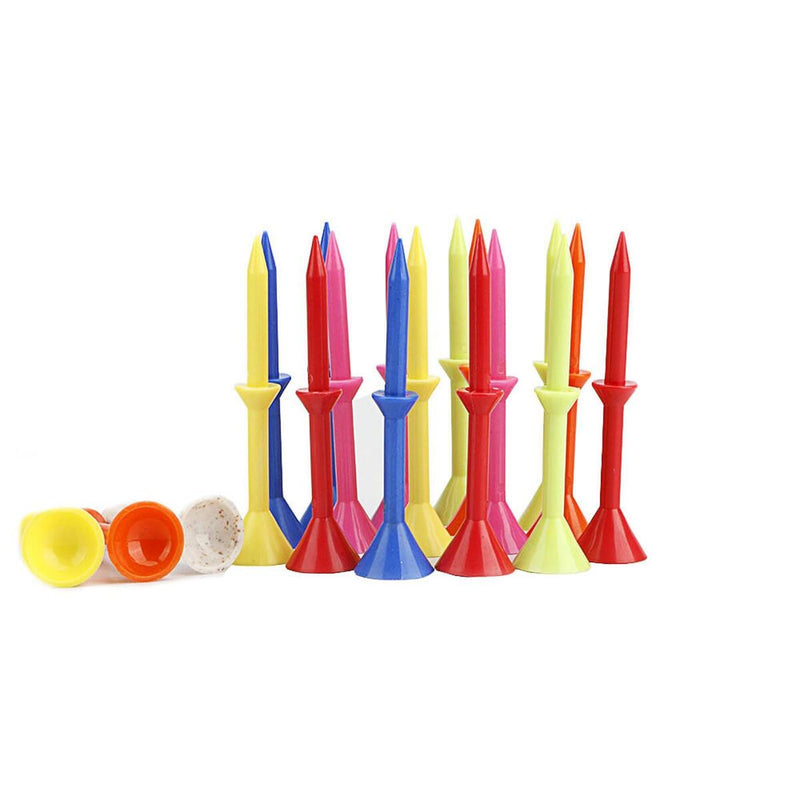 50x Golf Tees Plastic 3.25 Inch Long Golf Tees Unbreakable Colored Golf Tees.