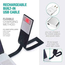 Portable LED Reading Book Light Detachable Flexible For Kindle USB F2N5 B3L9