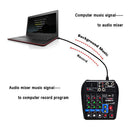 4 Channel Audio Sound Mixer Mini Mixing DJ Console with 48V Power (US Plug)