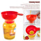 Canning Kit, Canning Jar Lifter with Grip, Anti-Scald Clip Suit, 6pcs (Red)