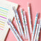 Double Head Paint Pen Drawing Tools Fluorescent Marker Highlighter Pen Set