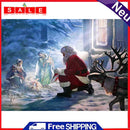 5D DIY Full Drill Diamond Painting Santa Claus Cross Stitch Mosaic Kit Wall Arts