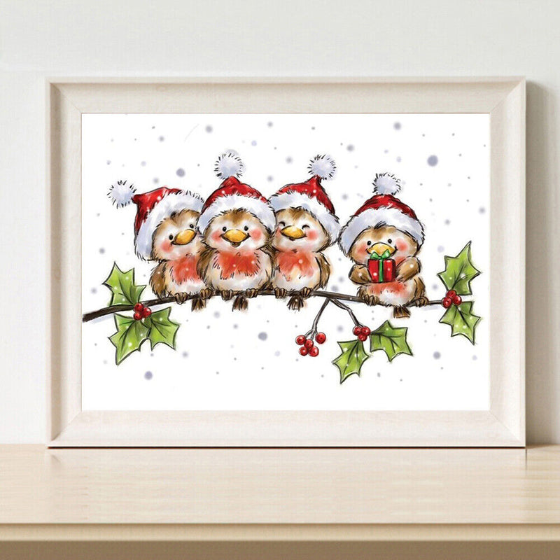 5D Full Round Drill Drawing Picture Hat Bird Diamond Painting Living Room Decor