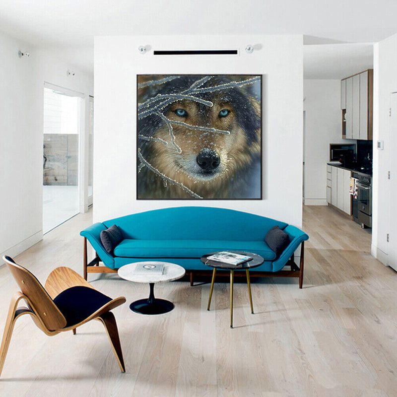 Full Drill Wolf 5D Diamond DIY Painting Craft Kit Home Decor
