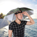 Umbrella Hat Foldable Sun Shade Waterproof Camping Headwear Cap (Army Green)