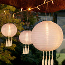 LED Round Solar Decorative Lantern Hanging Garden Yard Lighting (Champagne)