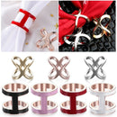 Shawl Scarves Accessories Scarf Clip Enamel Brooches Scarf Buckle Ring Clips
