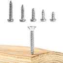 250x 4-20 Size Wood Screw M2 Cross Round Head Self Tapping Screws Assortment Kit