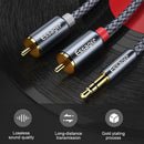 Essager RCA Aux Cable 3.5mm Jack to 2 RCA Audio Cable Y Splitter (3 meter) Newly