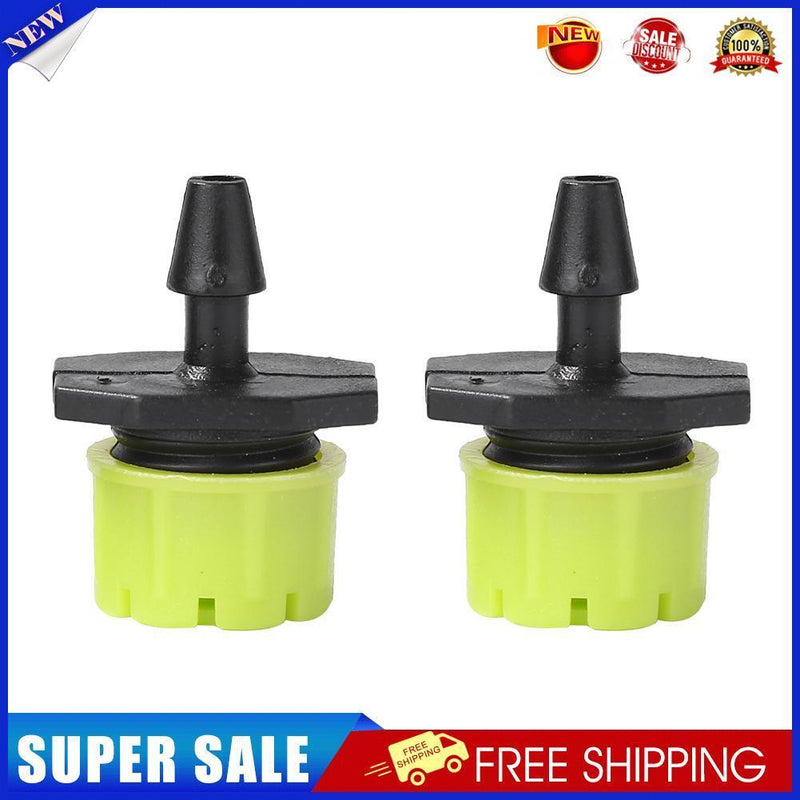 100pcs Adjustable Water Dropper Irrigation Hose Drip Head (Grass Green)
