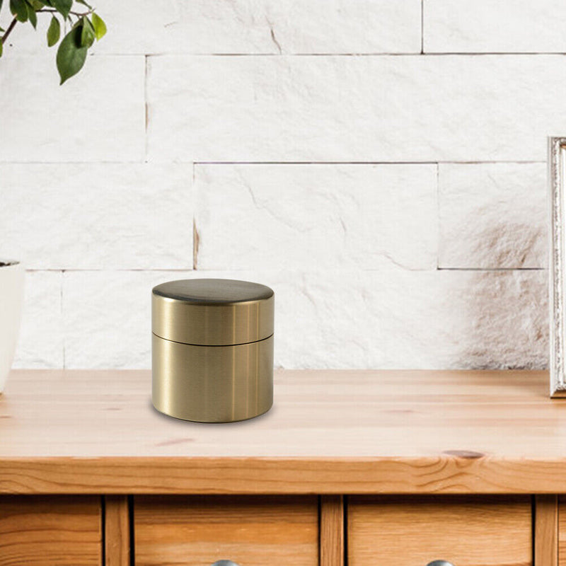 Brass Seal Cabin Medicine Drug Metal Jewelry Storage Cases Pill Holder (S) Newly