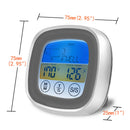 Digital Kitchen Thermometer Meat Food Temperature Measurement Tool (Grey)