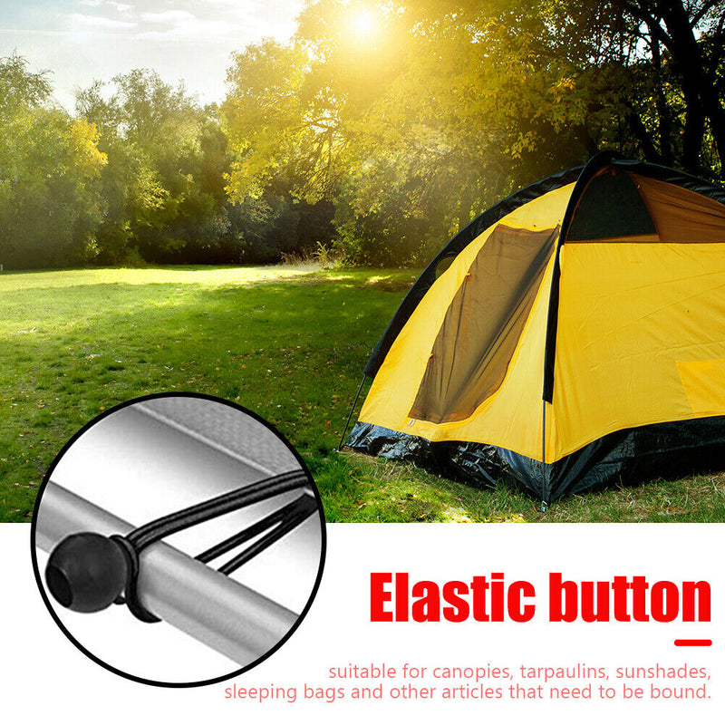 12pcs Tent Fixed Rope Elastic Ball Binding Tie for Outdoor Canopy Camping Strap