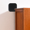 Punch Free Door Bumper Protector Self Adhesive Handle Square Pads (Black) Newly