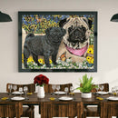 5D DIY Diamond Painting Dog Full Round Drill Mosaic Art Picture of Rhinestone