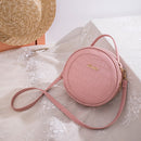 Fashion Alligator Pattern Crossbody Bags Women Round Circle PU Shoulder Pouch