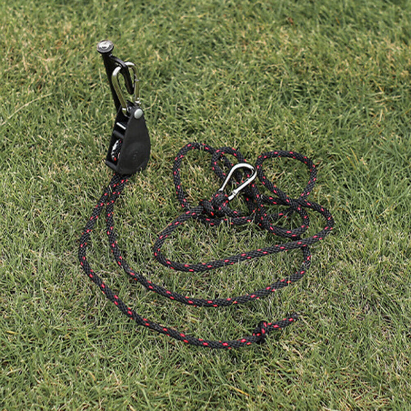 Tent Wind Rope Buckle Camping Tent Awning Rope Pulley Ratchet Hangers Tensi