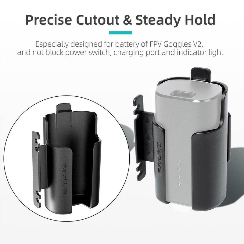 Battery Back Clip Winder for DJI FPV Combo GogglesV2 Flying Glasses Head Strap_
