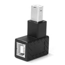 USB 2.0 Type B Male to Female Adapter Right Angled for Printer (Right)