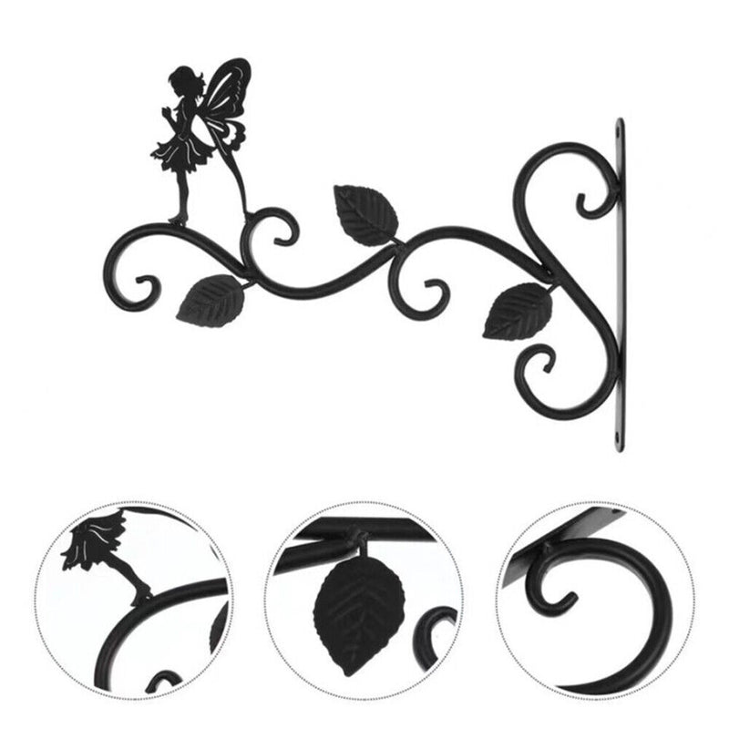 Plant Flower Pot Storage Basket Hook Iron Holder Home Romantic Decorati