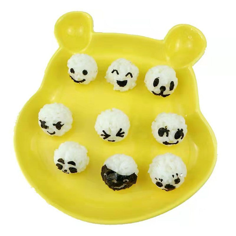DIY Baby Face Laver Stamp Seaweed Nori Rice Ball Maker Onigiri Mold Sushi Tool