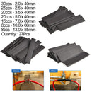 Waterproof 2:1 Black Tube Assortment Kit Heat Shrink Sleeving Shrinkage Sheath