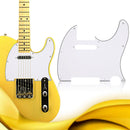 3Ply Aged Pearloid Pickguard Tele Style Guitar Pickguard Aged ?White?