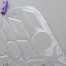 Math Measuring Stencil Geometric Ruler Drawing Templates Function Drawing Tool