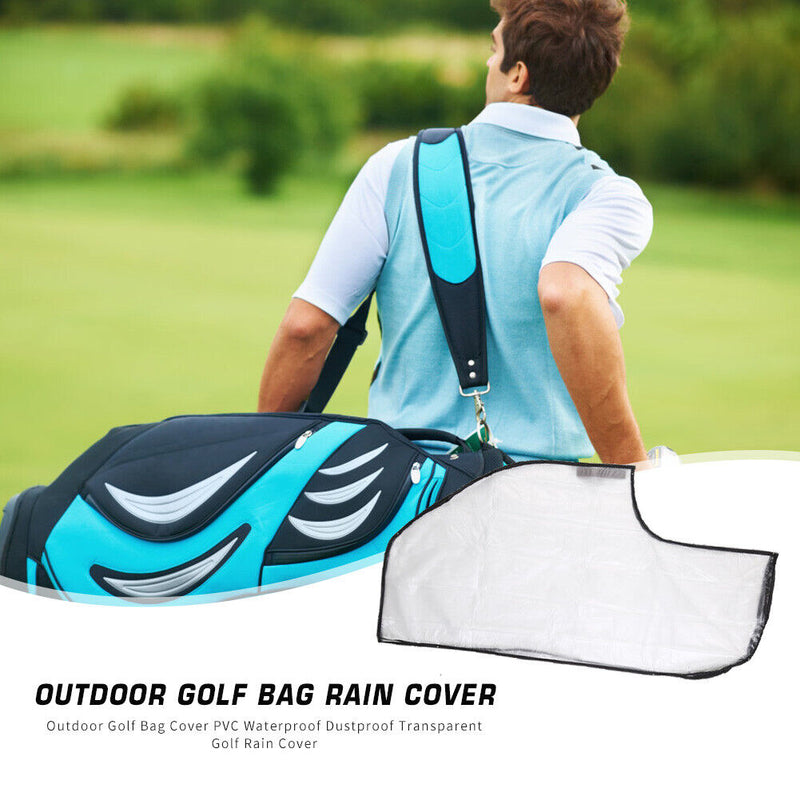 PVC Golf Bag Outdoor Waterproof Dustproof Transparent Golf Bag Cover Protector