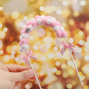 Birthday Wedding Cloud Balloon Cake Topper Baby Shower Pompom Cloud Cake Flags