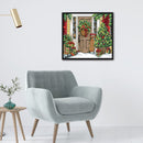DIY Printed Welcome Christmas Cross Stitch Partial Embroidery Canvas Wall Decor