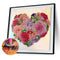 Part Special Shaped Drill Diamond Painting 5D Flower Heart Handiwork Mosaic Kit