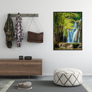 Painting By Numbers Kit DIY Forest Waterfall Canvas Oil Wall Art Picture