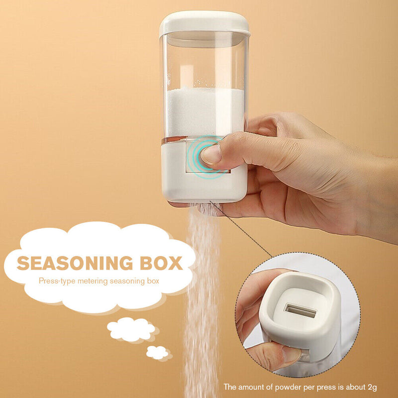 Salt Control Bottle Press Type Quantitative Seasoning Pepper Spice Limit Jar