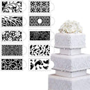 Baking Tool DIY Plastic Cake Stencils Template Lace Decoration Flower Spray