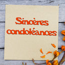 French Letter Cutting Dies for DIY Scrapbooking Embossing Die Cuts (H2063) Newly