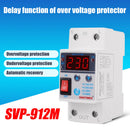 40A 220V Din Rail Adjust Reconnect Over and Under Voltage Protector Relay Newly